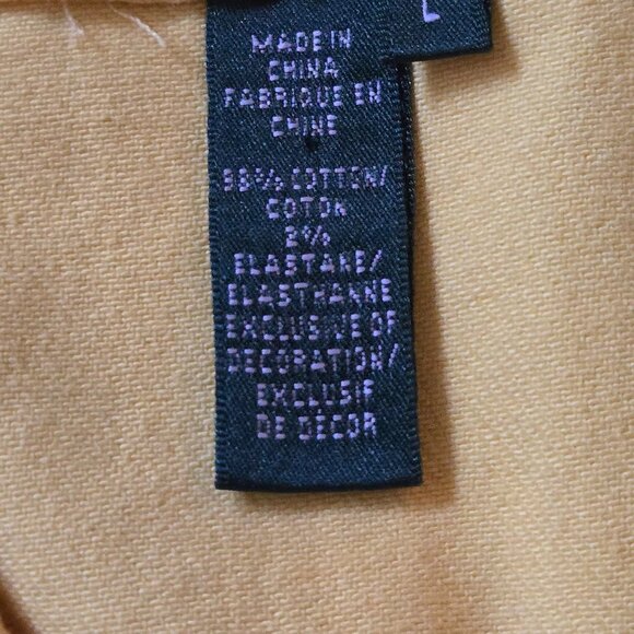 Size Large Ralph Lauren Yellow Full Zip Jacket - Picture 9 of 10